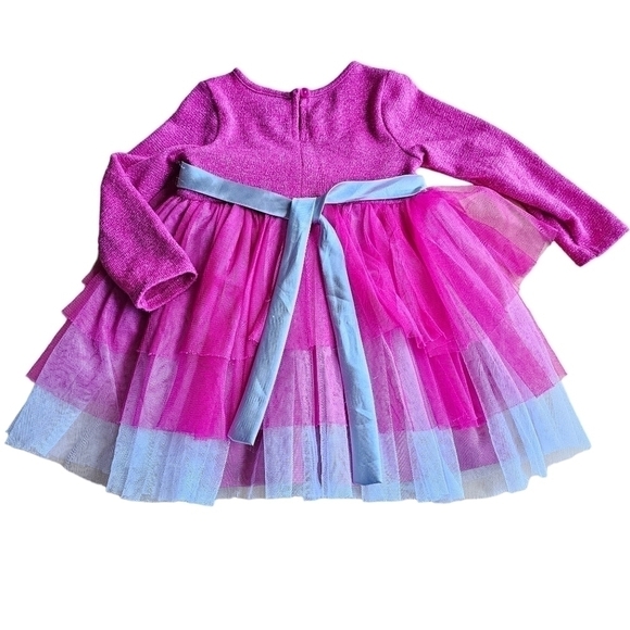 Youngland Dress with Layered Tulle Skirt and Sparkle Knit Top, Size 3T - Picture 2 of 10